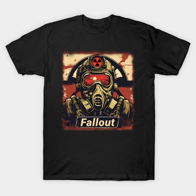 Fallout: Gear Up and Face the Wasteland T-Shirt by LopGraphiX